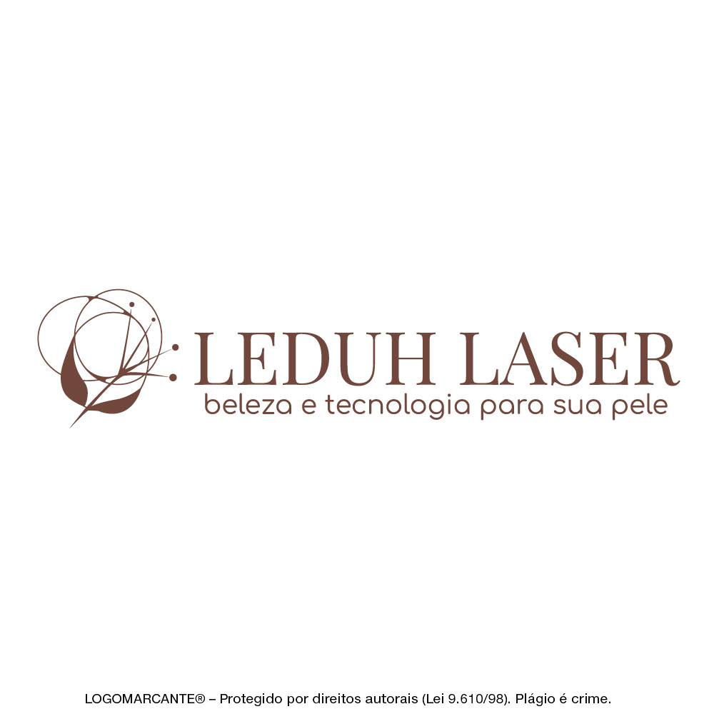 Criacao-de-Logo-Leduh-Laser-Marrom-Horizontal