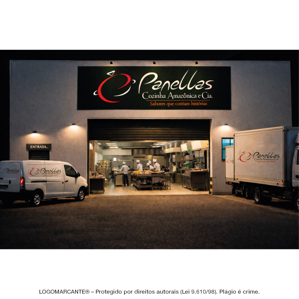 criacao-de-logo-para-restaurante-panellas-aplicado-na-frota-e-fachada
